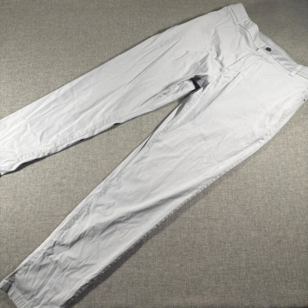 Birddogs Chino Pants Mens 32x32 Light Gray Lined‎ Stretch Boomstick Chinos